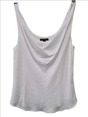 RW&CO. White Draped Cowl Neck Camisole